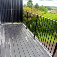 Galvanised & Powder-Coated Black Walkout Balcony — Crummock, Cumbria